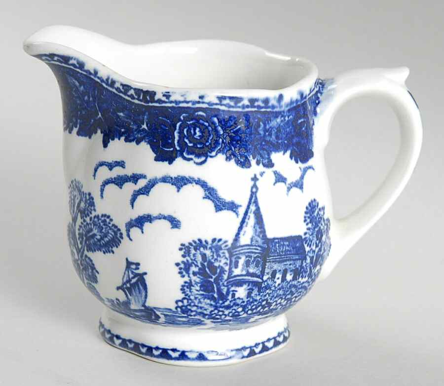 Landscape Blue Mini Creamer by Arabia of Finland-1