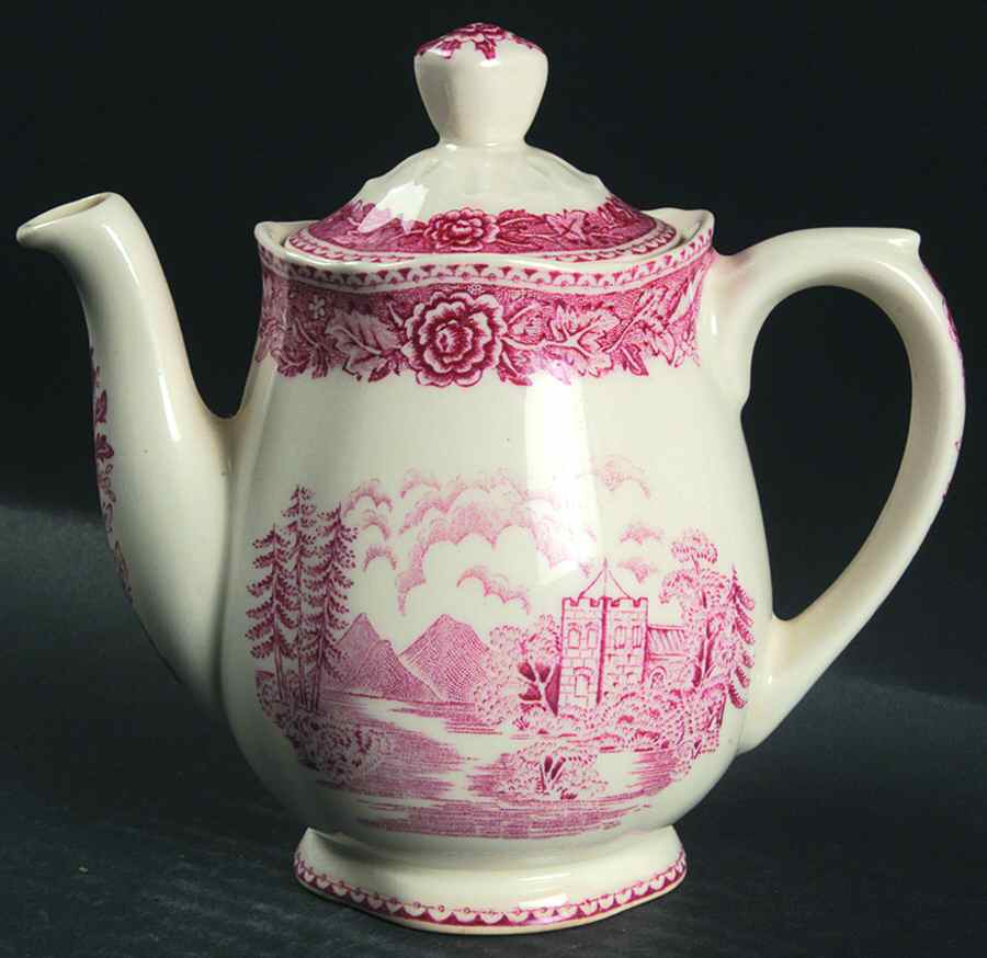 Landscape Red Mini Coffee Pot & Lid by Arabia of Finland-1