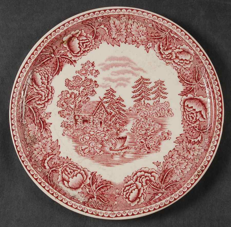 Landscape Red Tea Tile by Arabia of Finland-1