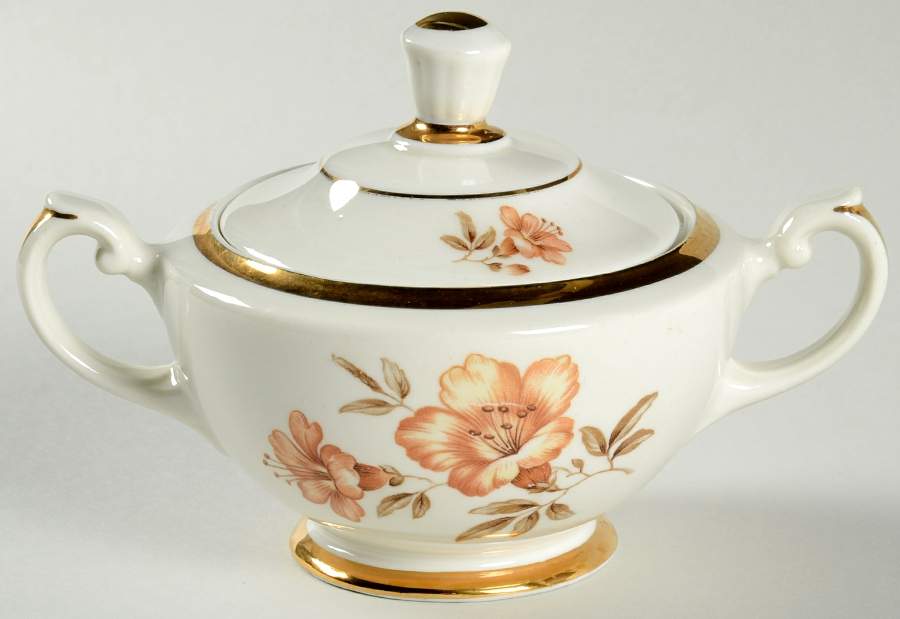 Myrna Sugar Bowl & Lid by Arabia of Finland-1