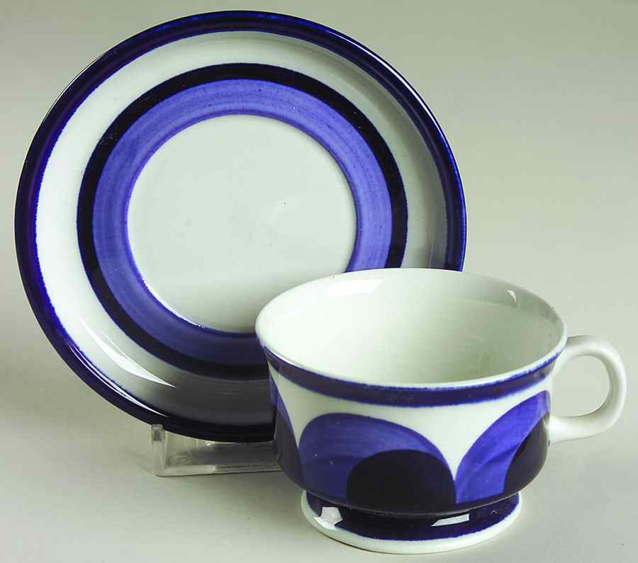 Paju Footed Demitasse Cup & Saucer Set by Arabia of Finland-1