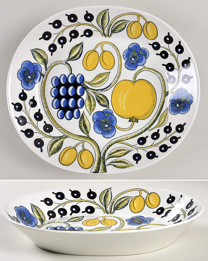 Paratiisi Oval Dinner Plate by Arabia of Finland-1