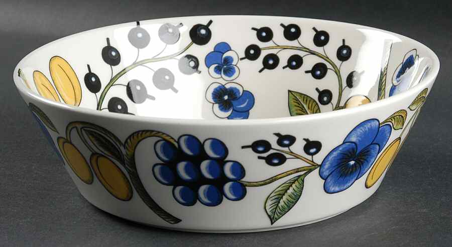 Paratiisi 9" Round Vegetable Bowl by Arabia of Finland-1