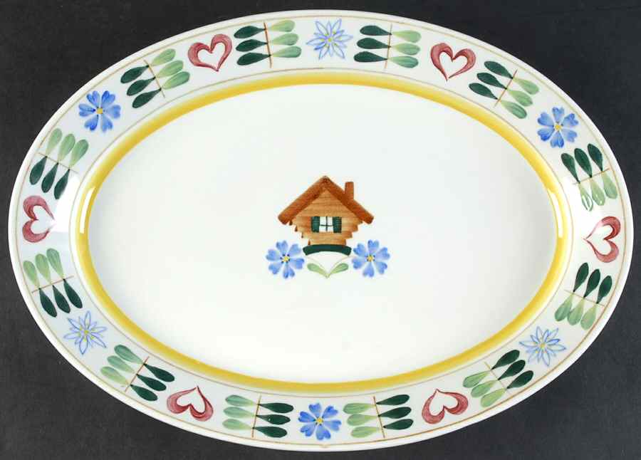 Pirtti 13" Oval Serving Platter by Arabia of Finland-1