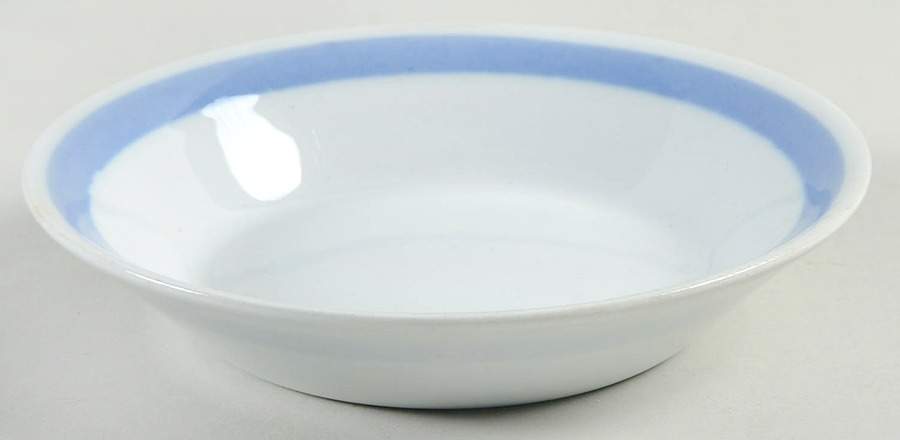 Ribbons Blue (White Background) Fruit/Dessert (Sauce) Bowl by Arabia of Finland-1