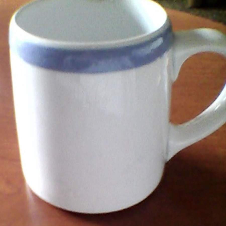 Ribbons Blue (White Background) Mug by Arabia of Finland-1