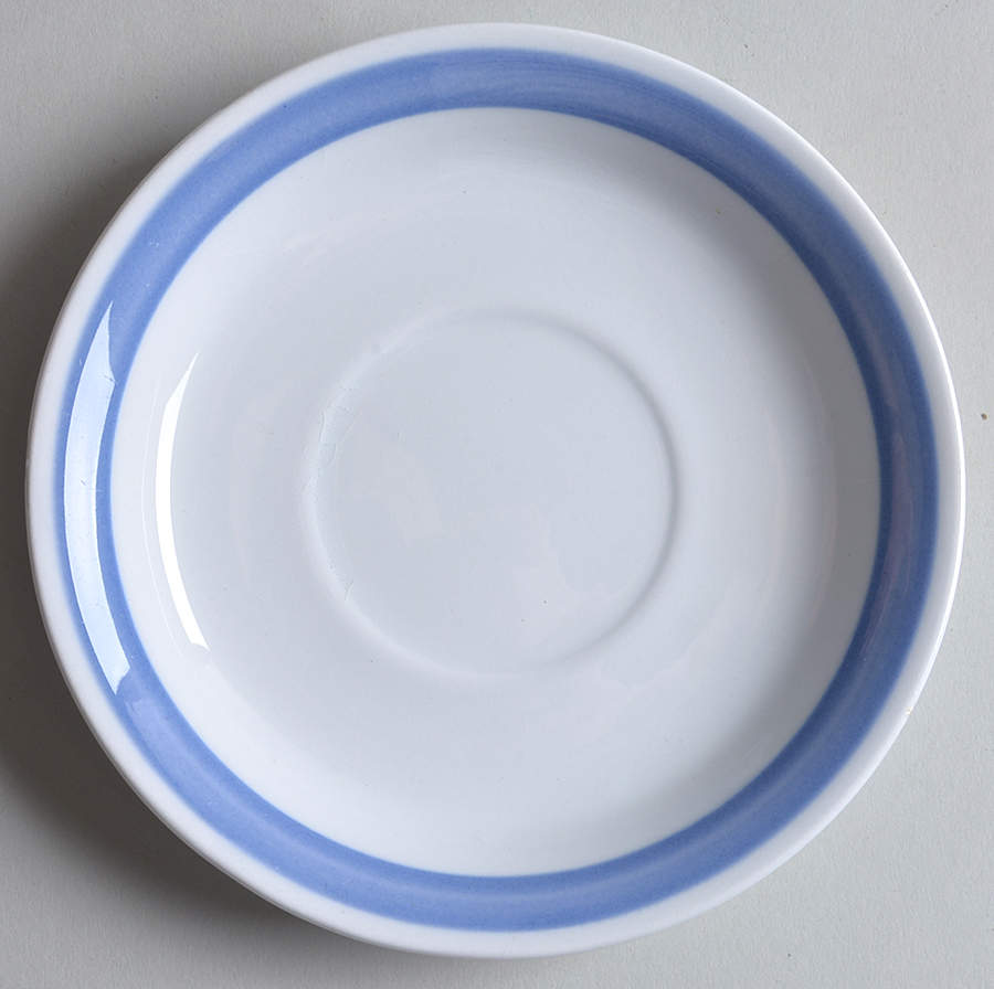 Ribbons Blue (White Background) Saucer for Oversized Cup by Arabia of Finland-1