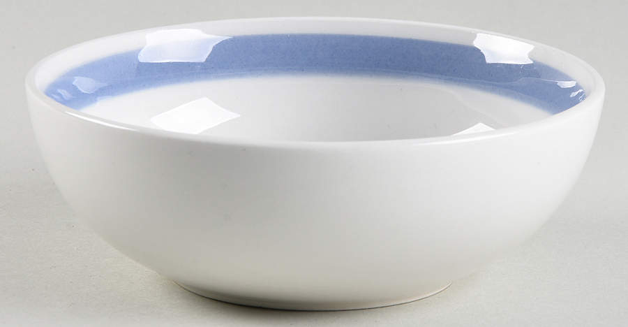Ribbons Blue (White Background) Fruit/Dessert (Sauce) Bowl by Arabia of Finland-1