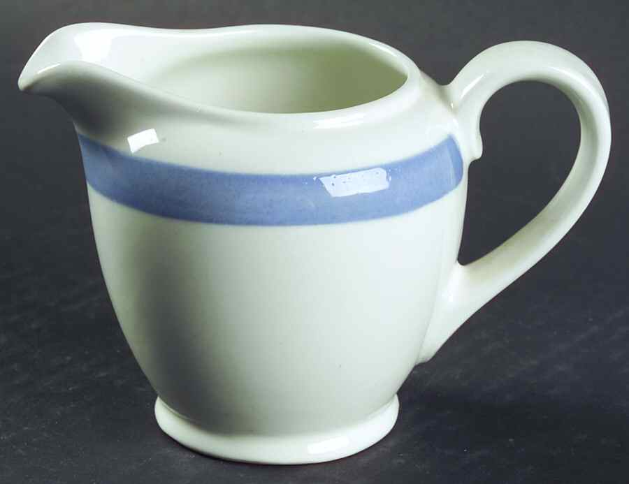 Ribbons Blue (White Background) Creamer by Arabia of Finland-1