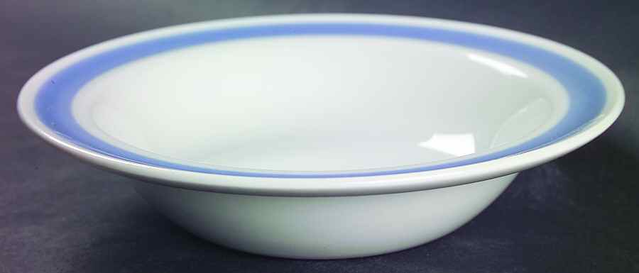 Ribbons Blue (White Background) Rim Cereal Bowl by Arabia of Finland-1