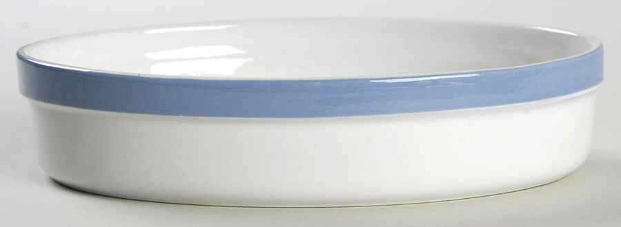Ribbons Blue (White Background) 7" Augratin by Arabia of Finland-1