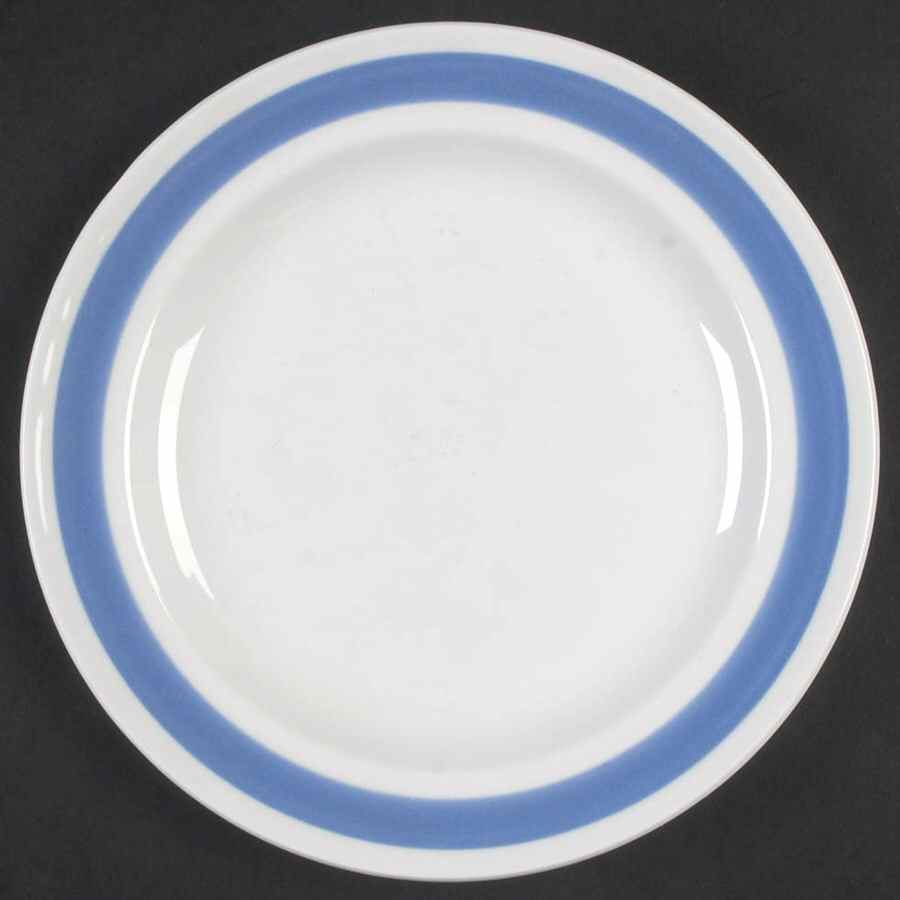 Ribbons Blue (White Background) Salad Plate by Arabia of Finland-1