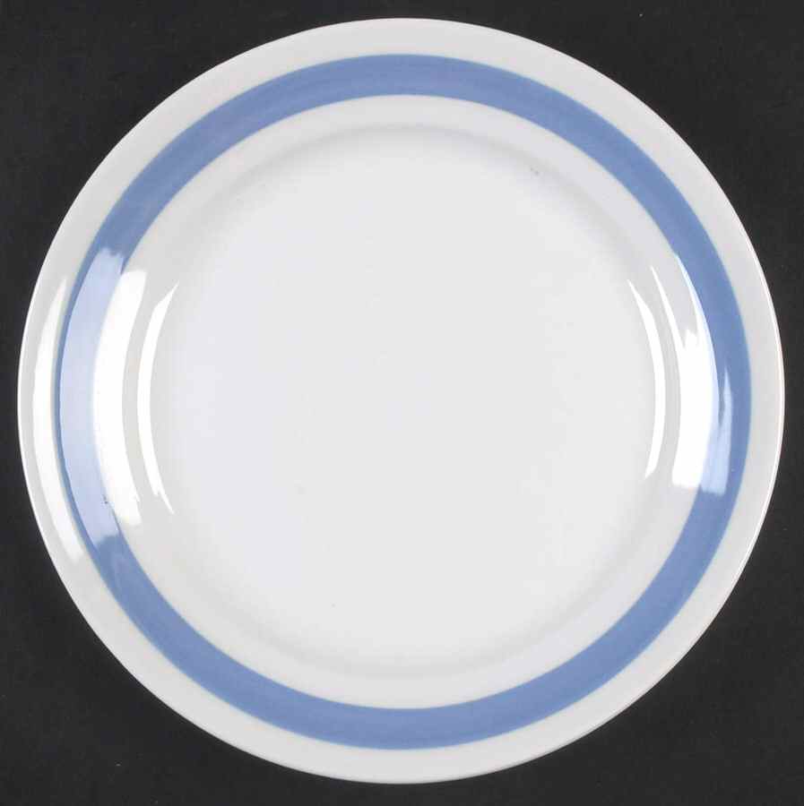 Ribbons Blue (White Background) Luncheon Plate by Arabia of Finland-1