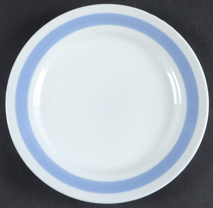 Ribbons Blue (White Background) Salad Plate by Arabia of Finland-1