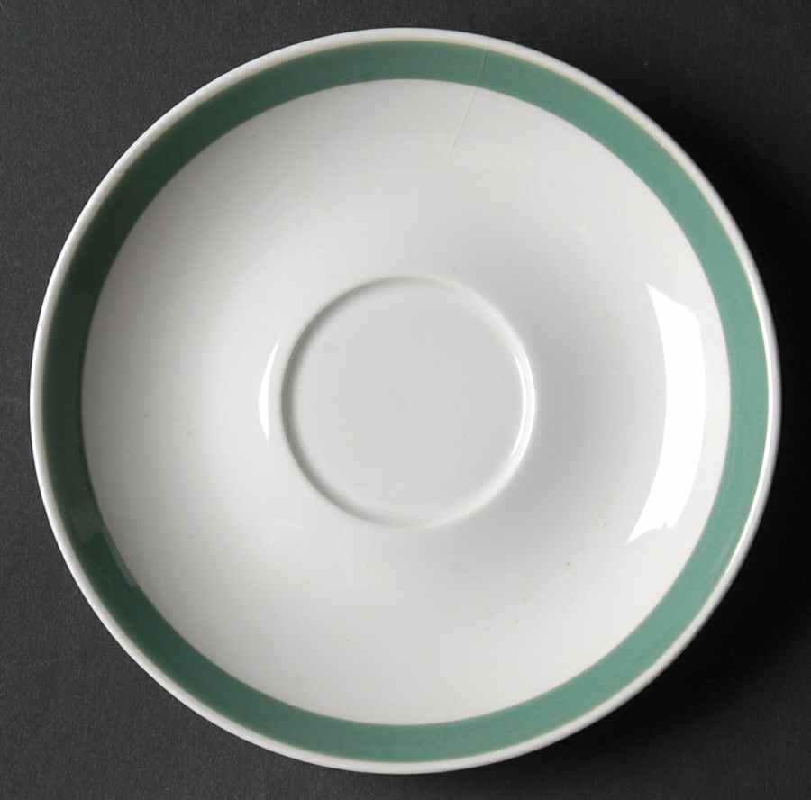 Ribbons Green Saucer by Arabia of Finland-1
