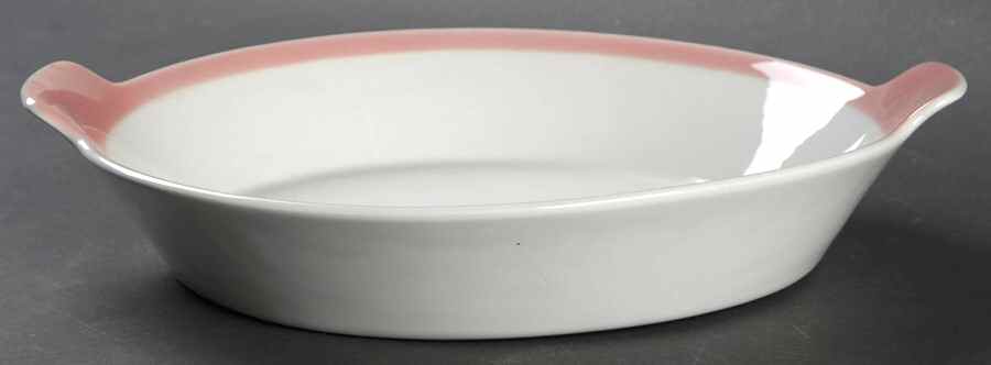 Ribbons Pink 10" Augratin by Arabia of Finland-1