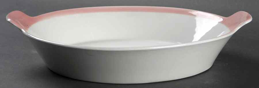 Ribbons Pink 11" Augratin by Arabia of Finland-1
