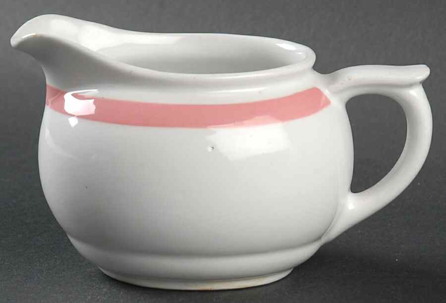 Ribbons Pink Oval Creamer by Arabia of Finland-1