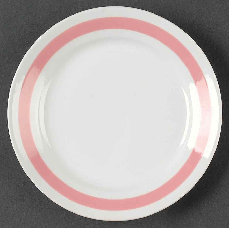 Ribbons Pink Bread & Butter Plate by Arabia of Finland-1