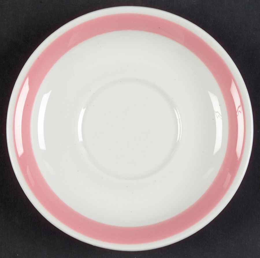 Ribbons Pink Saucer for Demitasse Cup by Arabia of Finland-1