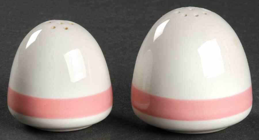Ribbons Pink Salt & Pepper Set by Arabia of Finland-1