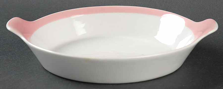 Ribbons Pink Individual Augratin by Arabia of Finland-1
