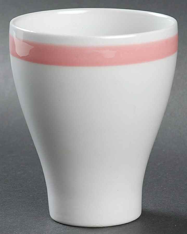 Ribbons Pink Tall China Tumbler by Arabia of Finland-1