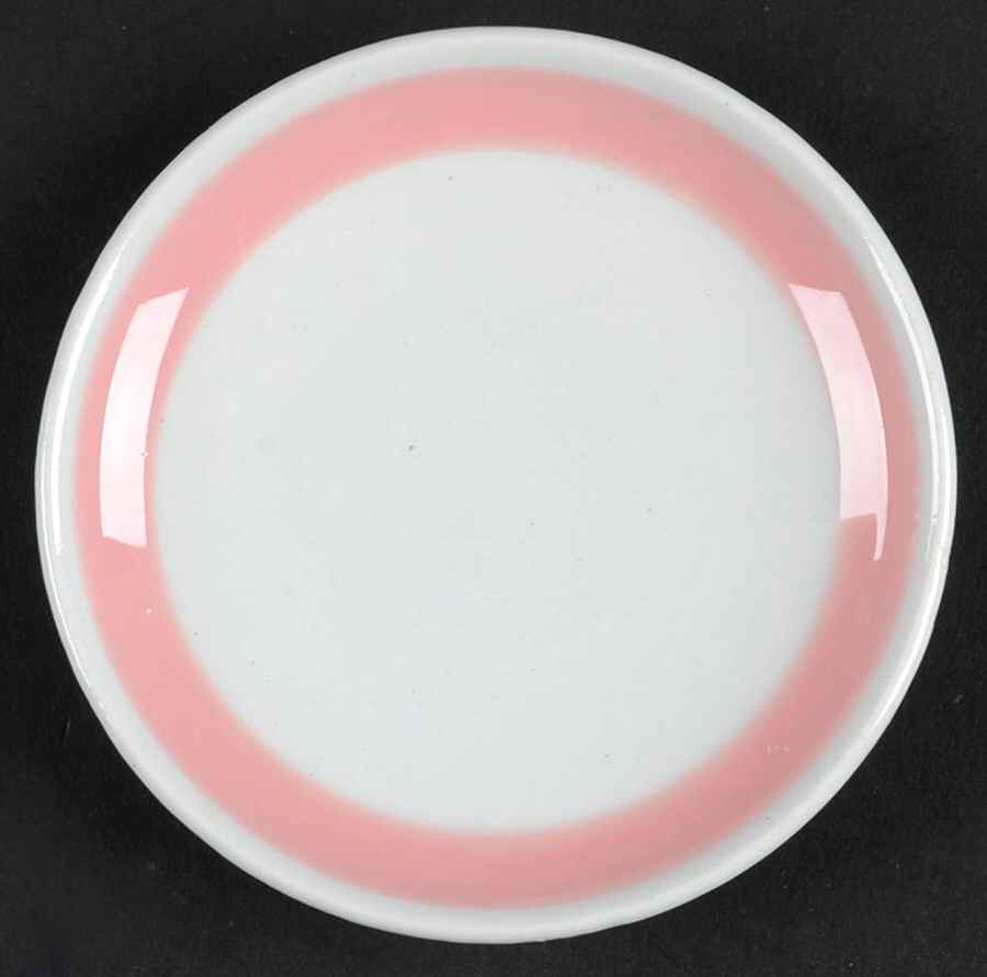 Ribbons Pink Butter Pat by Arabia of Finland-1