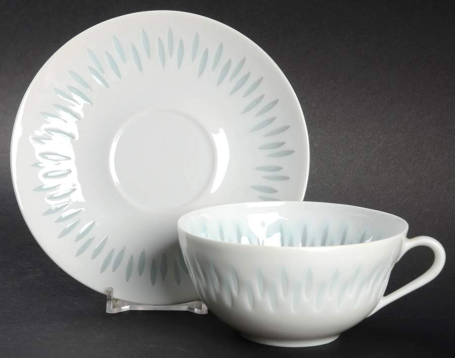 Rice (Grains) Oversized Cup & Saucer Set by Arabia of Finland-1