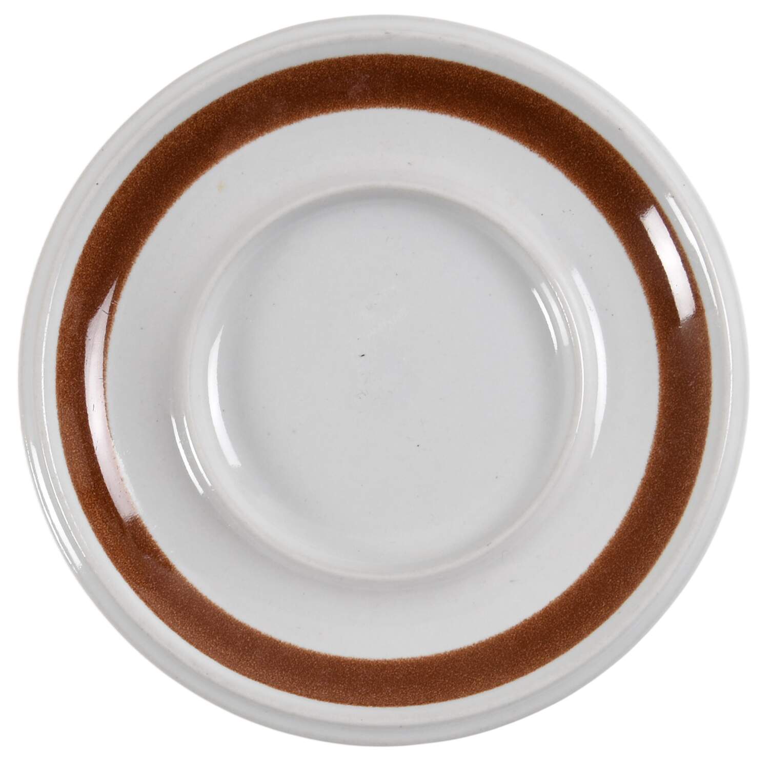 Rosmarin Brown Saucer for Flat Cup by Arabia of Finland-1