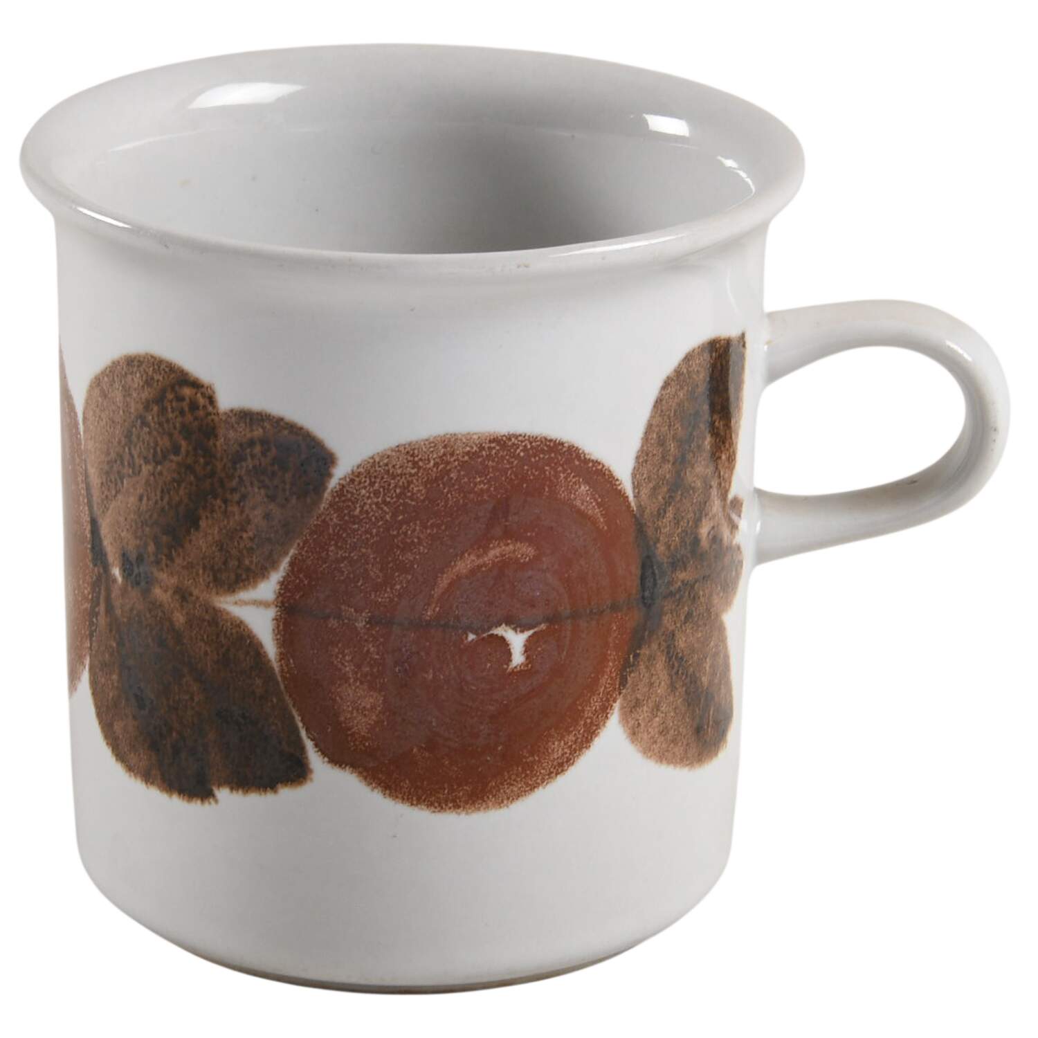 Rosmarin Brown Flat Cup by Arabia of Finland-1