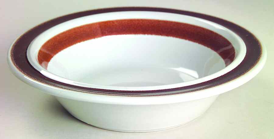 Rosmarin Brown Rim Cereal Bowl by Arabia of Finland-1