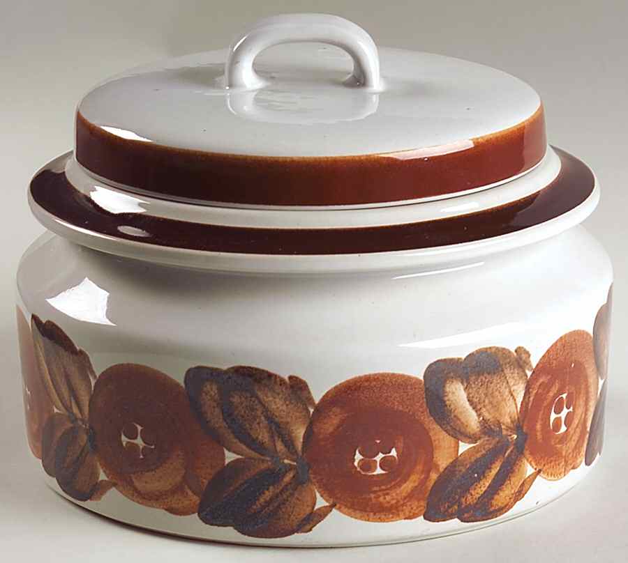 Rosmarin Brown 2 Qt Round Covered Casserole by Arabia of Finland-1