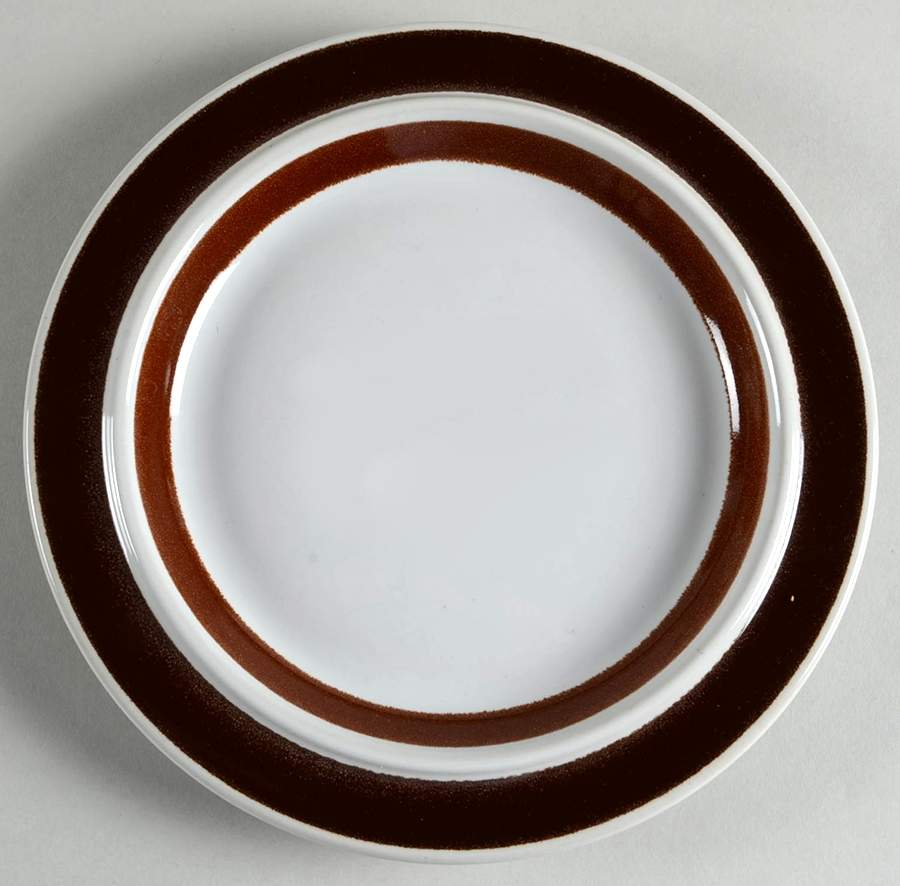 Rosmarin Brown Salad Plate by Arabia of Finland-1