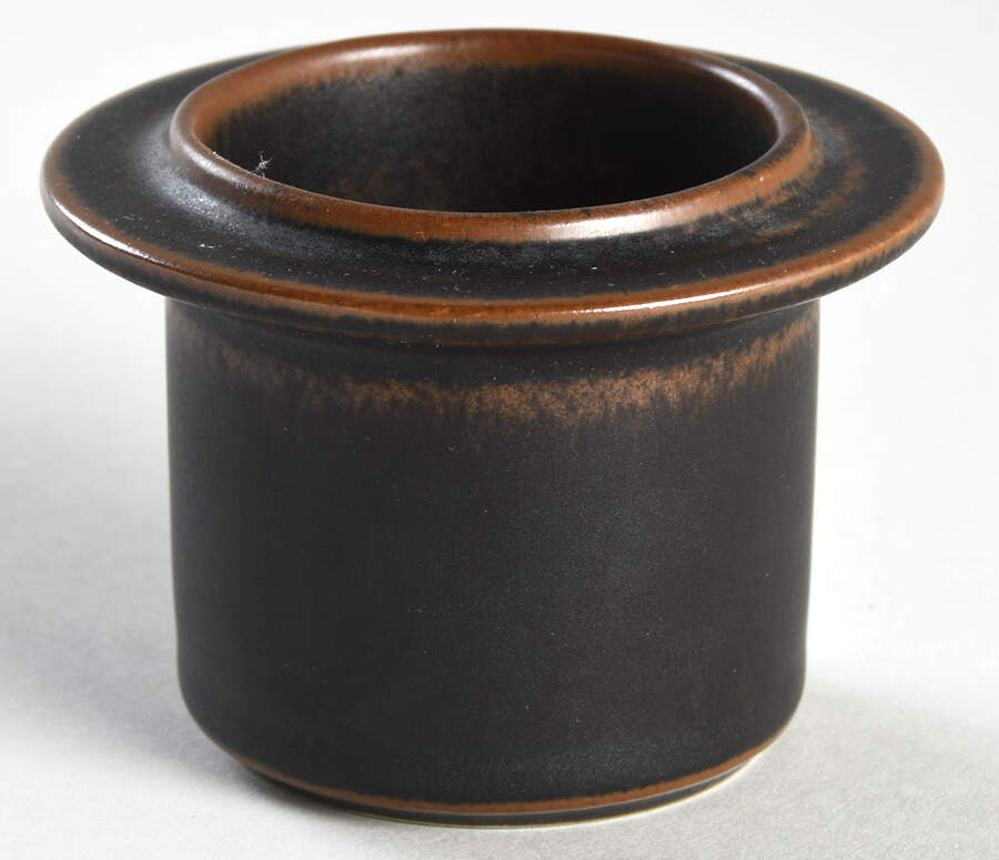 Ruska Mustard Jar No Lid by Arabia of Finland-1