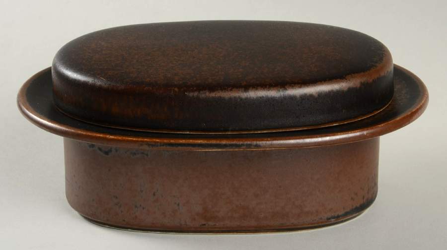 Ruska Butter Box & Lid by Arabia of Finland-1