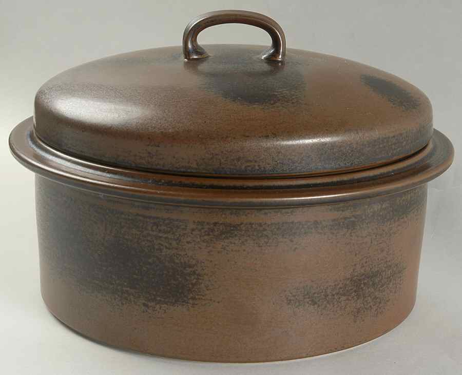 Ruska 3.25 Quart Round Covered Casserole by Arabia of Finland-1