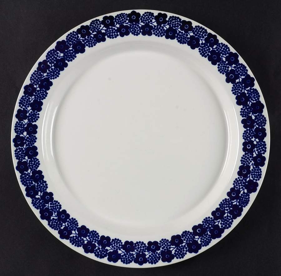 Rypale Blue Dinner Plate by Arabia of Finland-1