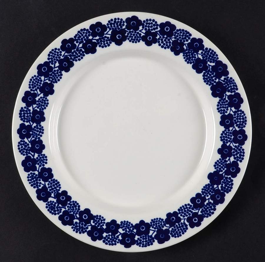 Rypale Blue Bread & Butter Plate by Arabia of Finland-1