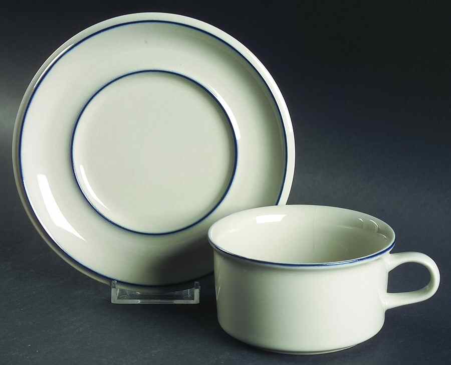 Saimaa Flat Cup & Saucer Set by Arabia of Finland-1