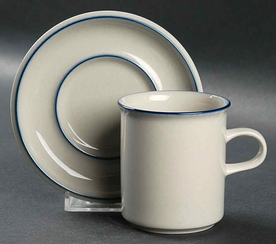 Saimaa Flat Demitasse Cup & Saucer Set by Arabia of Finland-1