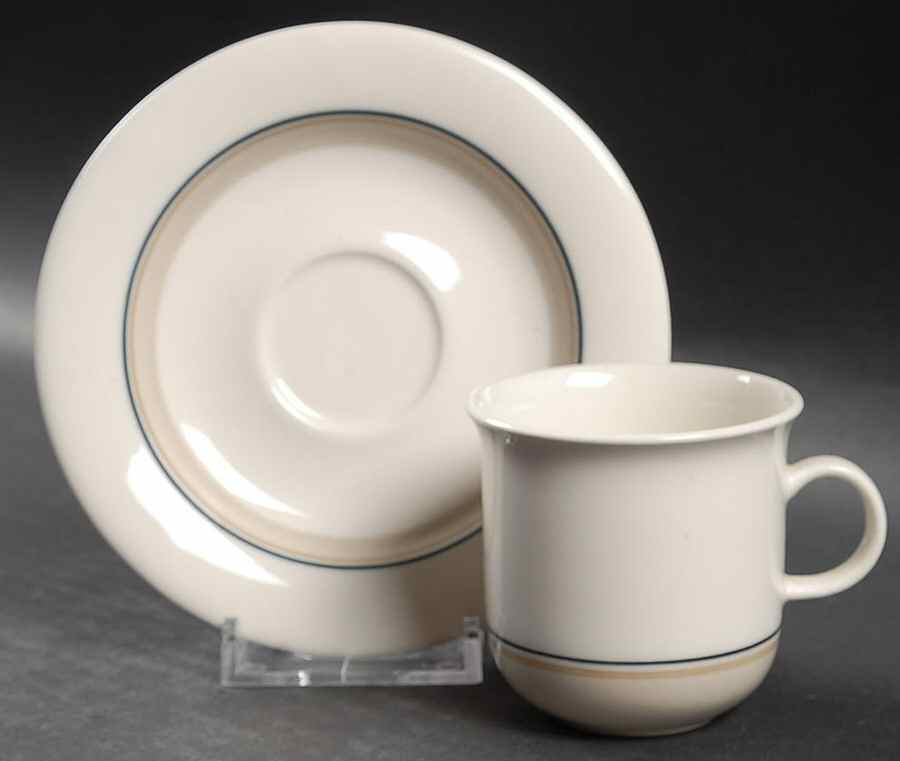 Seita Arctica Flat Demitasse Cup & Saucer Set by Arabia of Finland-1