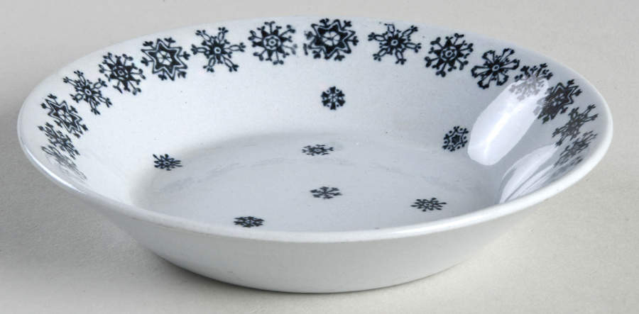 Snowflake Fruit/Dessert (Sauce) Bowl by Arabia of Finland-1