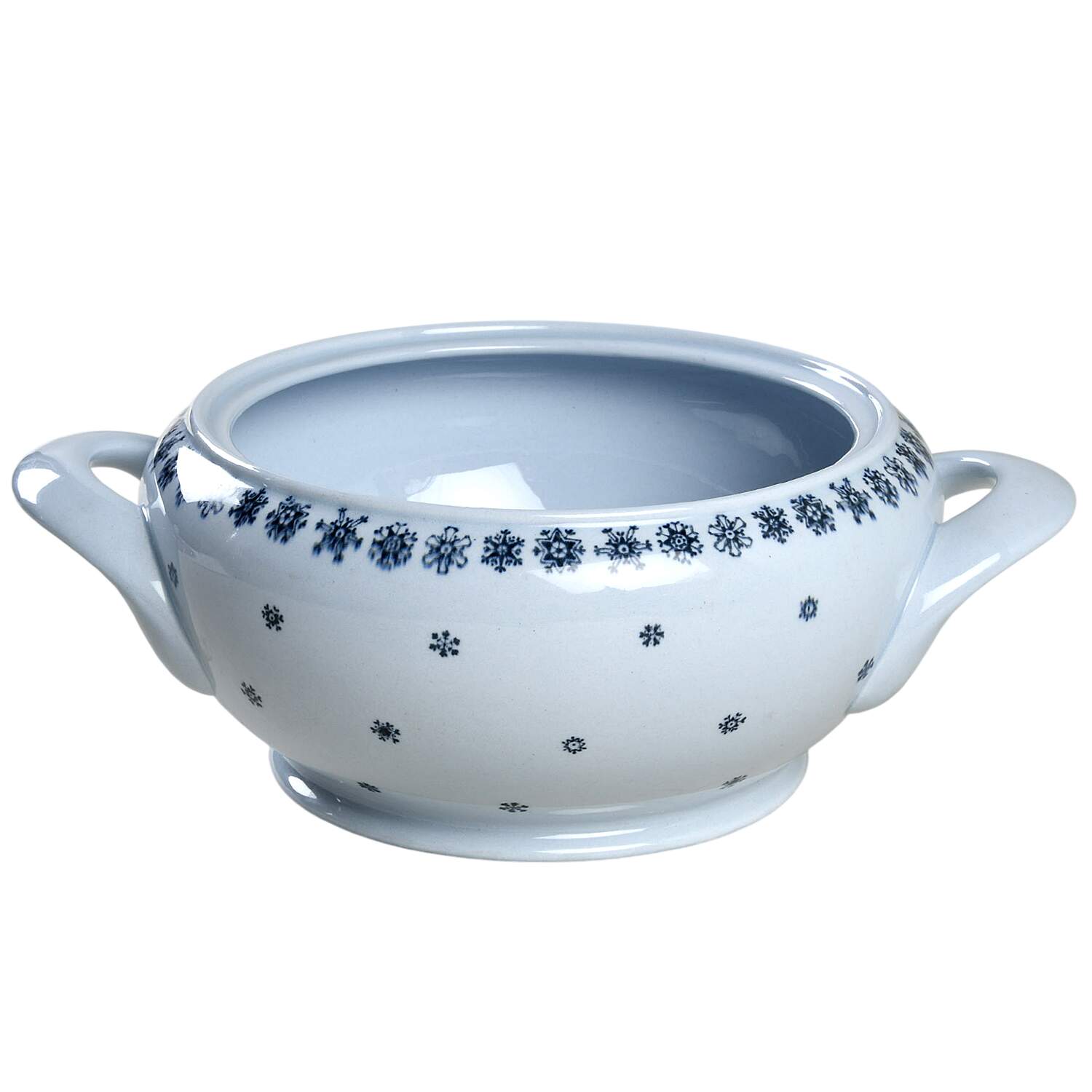 Snowflake Round Vegetable No Lid by Arabia of Finland-1