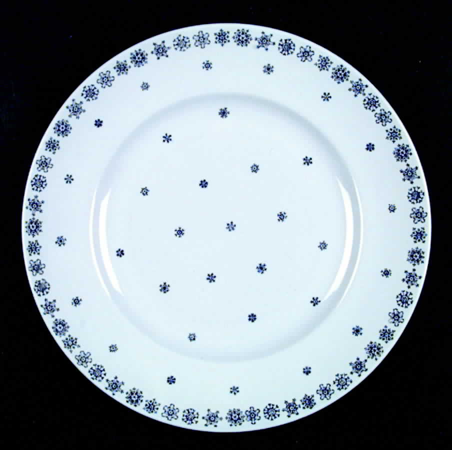 Snowflake Dinner Plate by Arabia of Finland-1