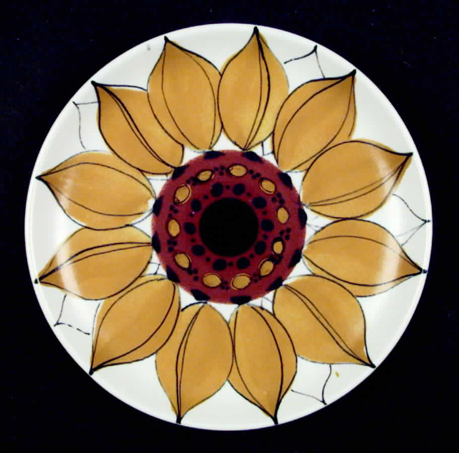 Sun Rose Salad Plate by Arabia of Finland-1
