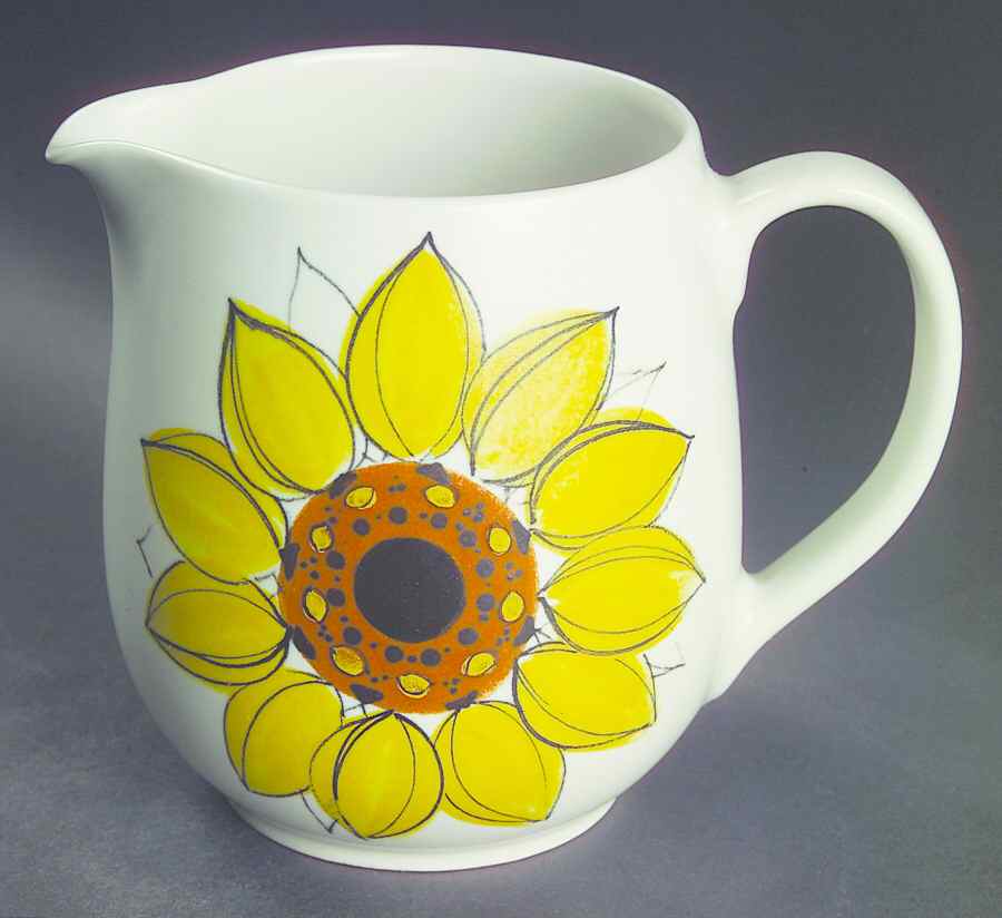 Sun Rose 40 Oz Pitcher by Arabia of Finland-1