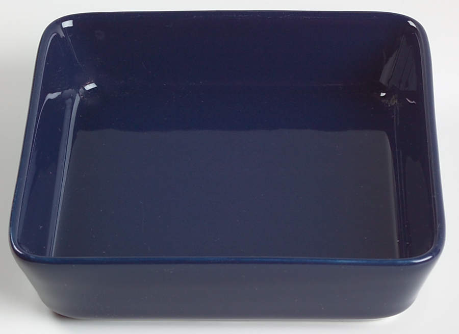 Teema Dark Blue 6" Square Dish by Arabia of Finland-1