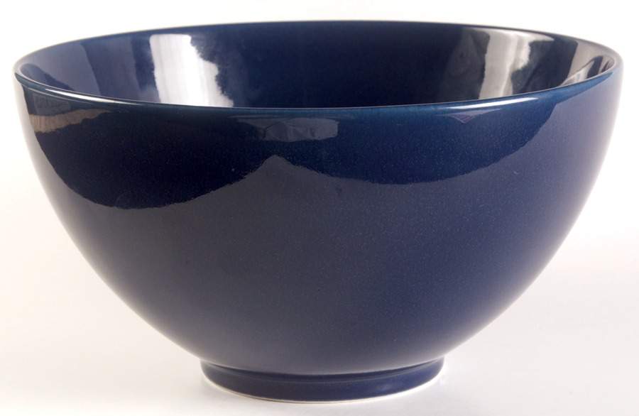 Teema Dark Blue 9" Round Vegetable Bowl by Arabia of Finland-1