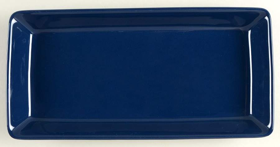 Teema Dark Blue Rectangular Tray by Arabia of Finland-1